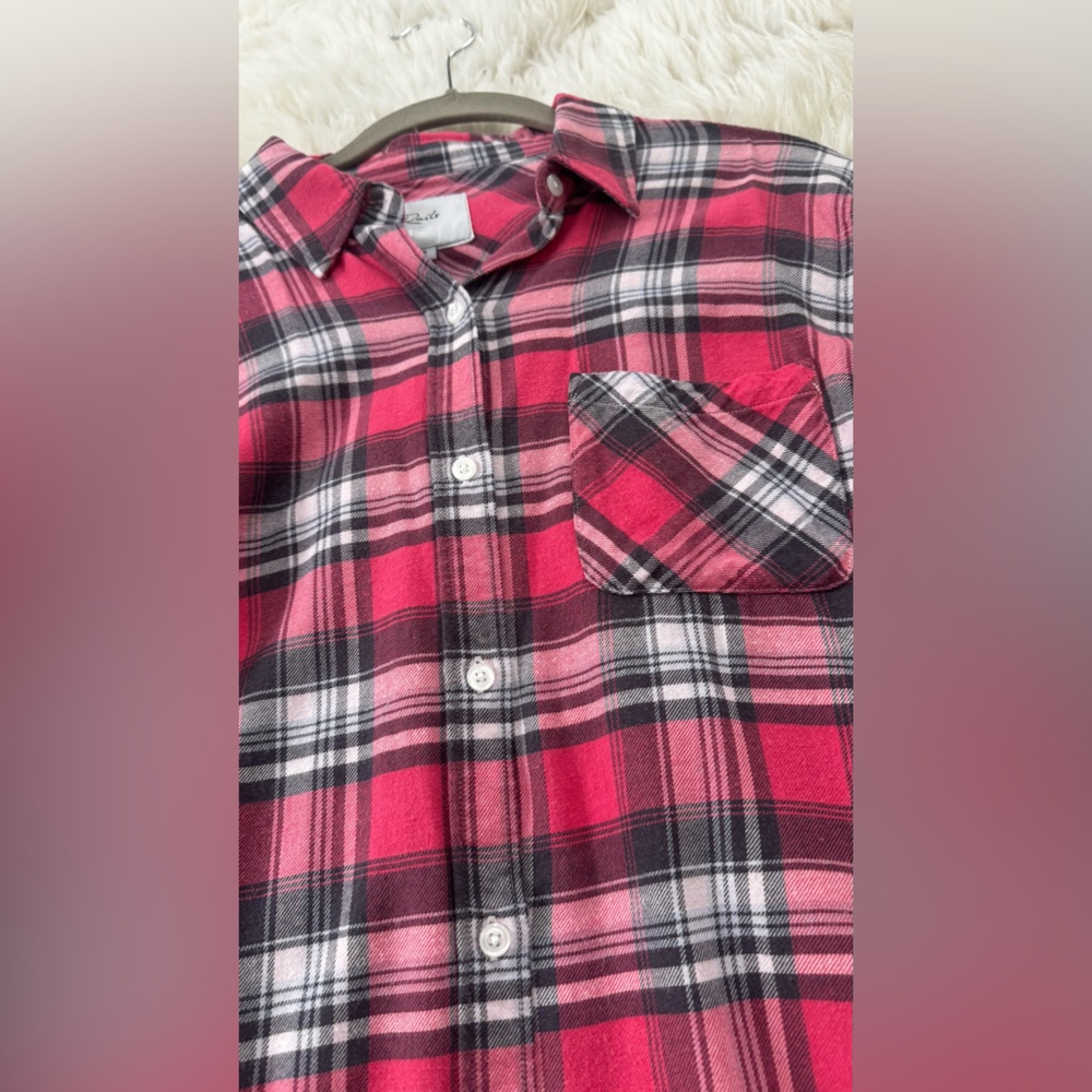 Rails Pink and Gray Plaid Flannel Shirt - Picture 9 of 11